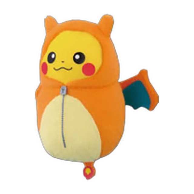 Banpresto 2015 Ichiban Kuji Pikachu Sleeping Bag Collection Pikachu in Charizard Sleeping Bag Mascot Keychain