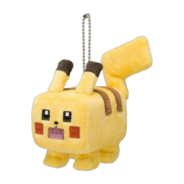 Pokémon Center 2018 Pokémon Quest Cube Pikachu Mascot Keychain
