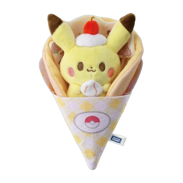 Takara Tomy 2024 PokéPeace Pikachu with Crepe Plush