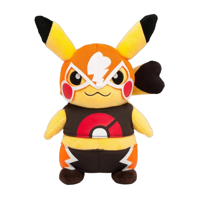 Pokémon Center 2014 Cosplay Pikachu Libre Pikachu Plush