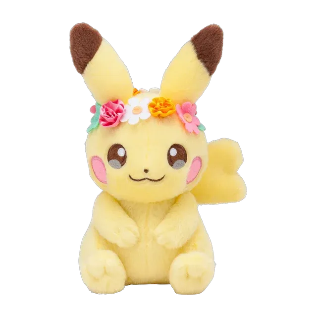 Pokémon Center 2017 Easter Pikachu With Flower Crown Plush
