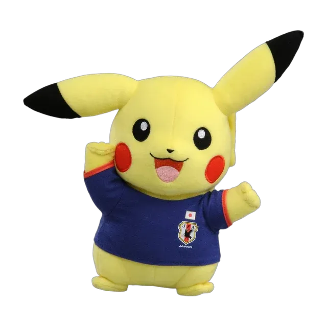 Takara Tomy 2014 World Cup Samurai Blue Pikachu Plush (Version 1)