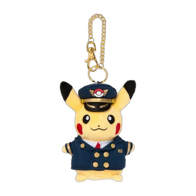 Pokémon Store 2016 Centrair Airport Pilot Pikachu Mascot Keychain