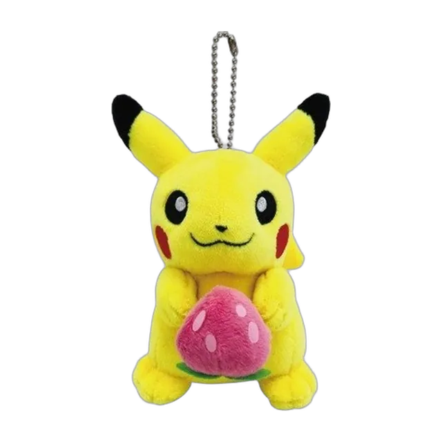 Pokémon Center 2019 Buru Buru Vibrating Pikachu with berry Mascot Keychain