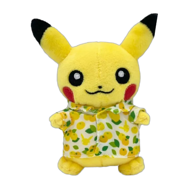 Pokémon Store 2023 Jeju Flying Pikachu Project Tangerine Shirt Pikachu Mascot Keychain (White Shirt)