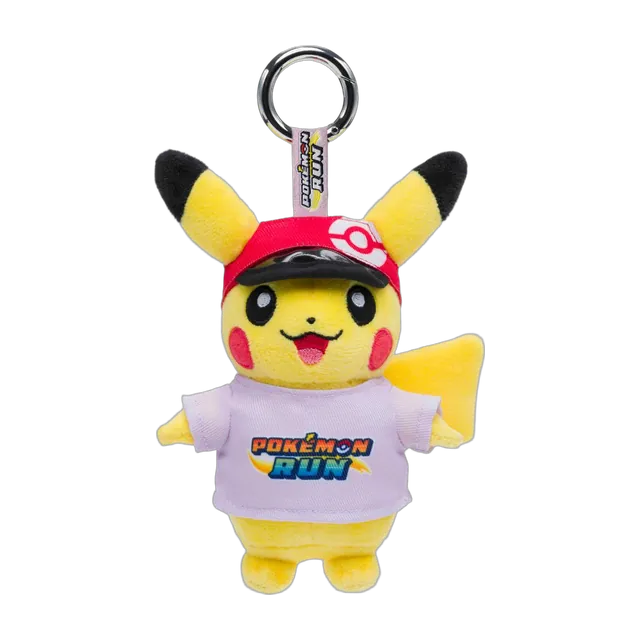 Pokémon 2026 Taiwan Pokémon RUN 30 Pikachu Lavender T-Shirt Mascot Keychain