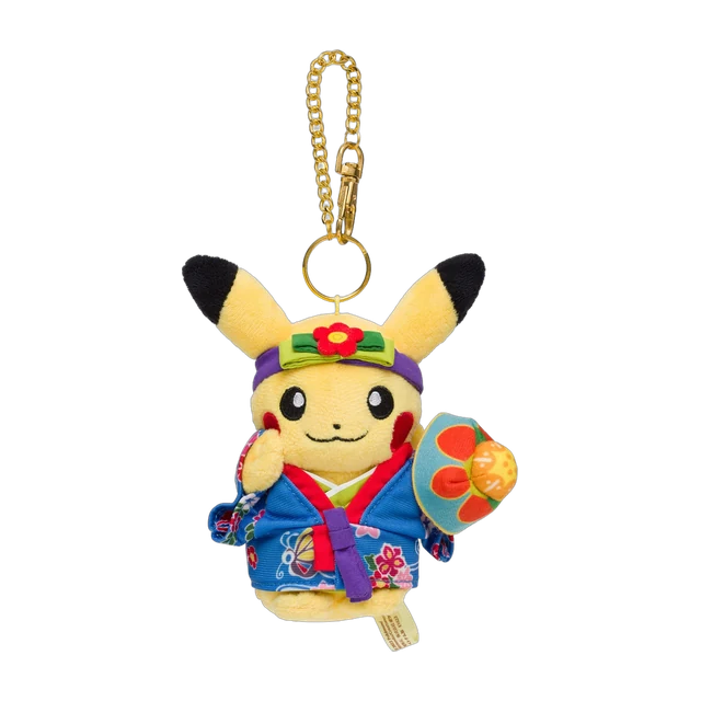 Pokémon Center 2022 Okinawa Grand Opening Ryubu Pikachu Mascot Keychain