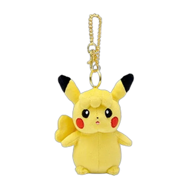 Pokémon Center 2018 Let's Go Pikachu & Eevee Pikachu Mascot Keychain (Hair Version)