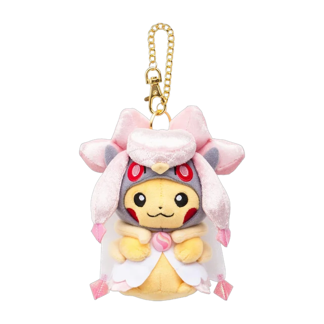 Pokémon Center 2016 Poncho Pikachu #2 Mega Diancie Pikachu Mascot Keychain
