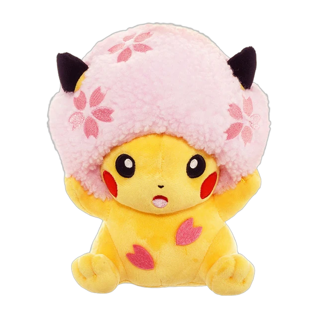 Pokémon Center 2019 Tokyo DX 1st Anniversary Cherry Blossom Afro Pikachu Plush