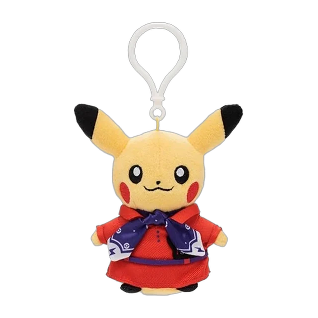 Pokémon Center 2020 Singapore Changi Airport Flight Attendant Pikachu Mascot Keychain
