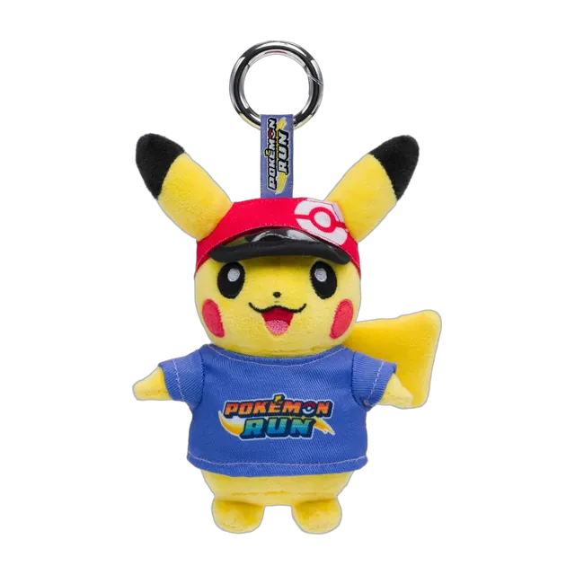 Pokémon 2026 Singapore Pokémon RUN 30 Pikachu Blue T-Shirt Mascot Keychain