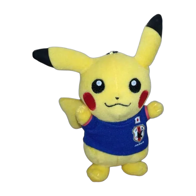 Banpresto 2014 World Cup Samurai Blue Pikachu Mascot Keychain (Version 1)