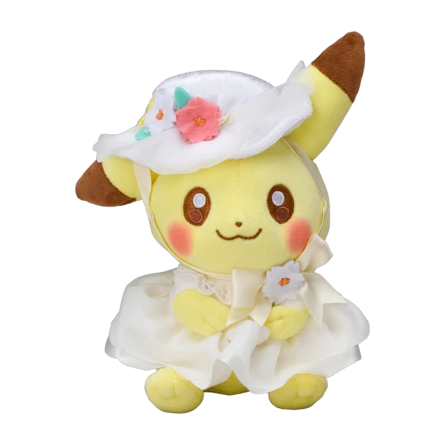 Pokémon Center 2022 Easter Pikachu Photogenique Pikachu With Sun Hat Plush