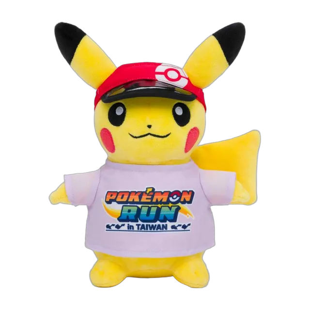 Pokémon 2026 Taiwan Pokémon RUN 30 Pikachu Lavender T-Shirt Plush
