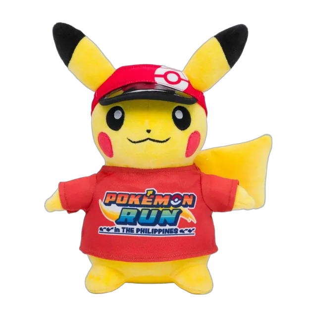Pokémon 2026 Philippines Pokémon RUN 30 Pikachu Red T-Shirt Plush