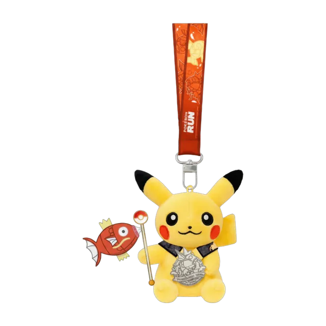 Pokémon Korea 2026 Seoul Pokémon Run Medal Pikachu Mascot Keychain (Silver Version)