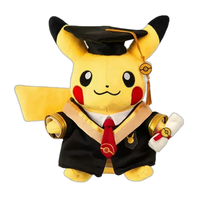 Pokémon Gym 2026 China Graduation Graduation Pikachu Plush (Diploma Version)