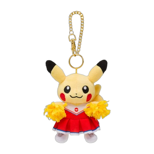 Pokémon Center 2020 Pokémon Sports Cheerleader Pikachu Mascot Keychain