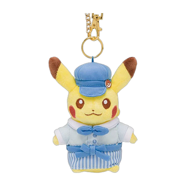 Pokémon Café 2022 Pikachu Sweets Patissier Pikachu Mascot Keychain (Blue Version)
