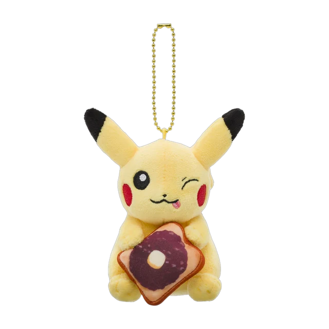 Pokémon Center 2024 Nagoya Grand Re-Opening Ogura Toast Pikachu Mascot Keychain