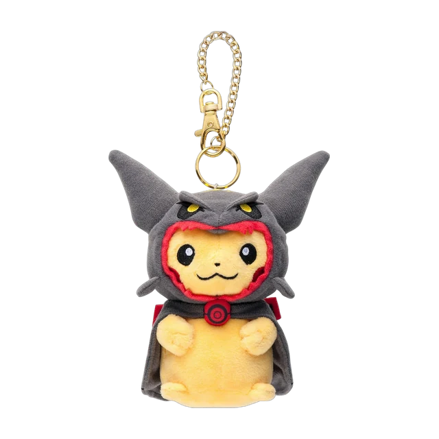 Pokémon Center 2016 Skytree Town Grand Opening Rayquaza Poncho Pikachu Mascot Keychain (Shiny Black Version)