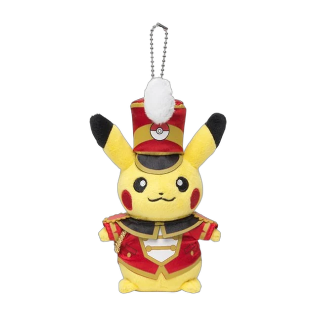 Pokémon Center 2015 Pikachu Carnival Conductor Pikachu Mascot Keychain