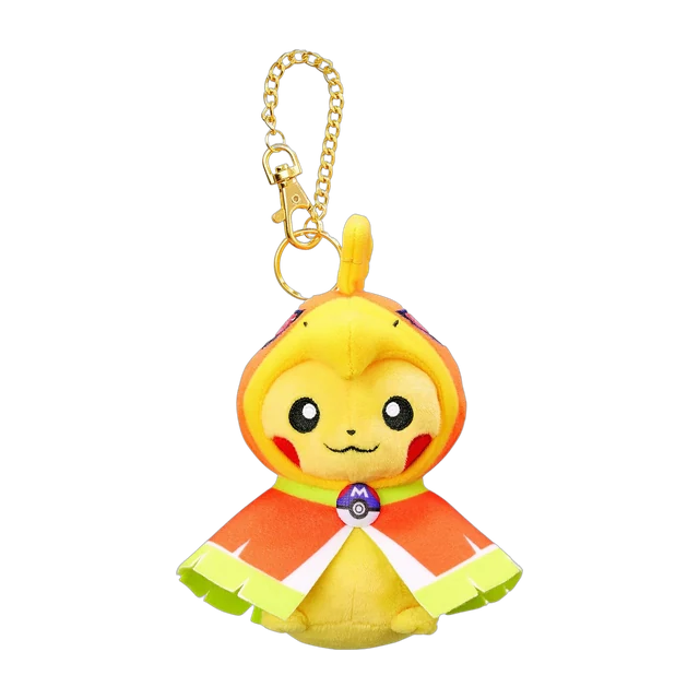 Pokémon Center 2016 Kyoto Grand Opening #2 Ho-oh Poncho Pikachu Mascot Keychain