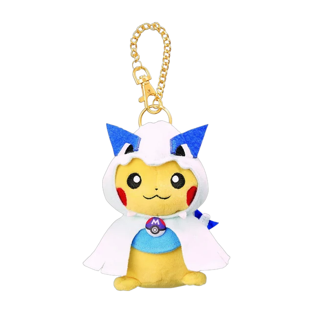 Pokémon Center 2016 Kyoto Grand Opening #2 Lugia Poncho Pikachu Mascot Keychain