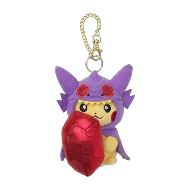 Pokémon Center 2015 Poncho Pikachu #1 Mega Sableye Pikachu Mascot Keychain