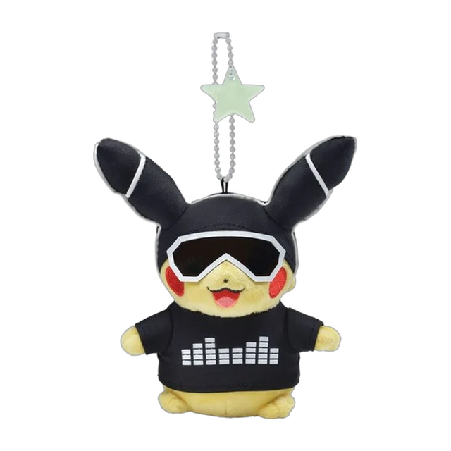 Pokémon Center 2018 Yokohama Pikachu Outbreak Science Is Amazing Neon Pikachu Mascot Keychain (White Version)