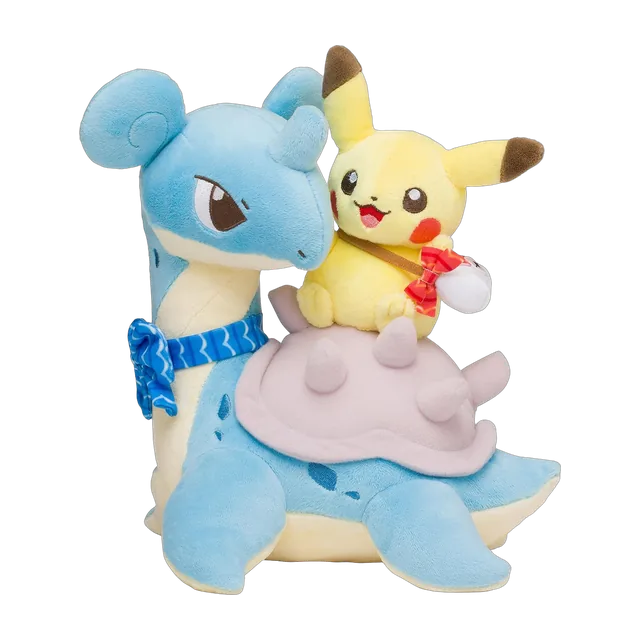 Pokémon Center 2018 Riding with Lapras Lapras Pikachu Plush