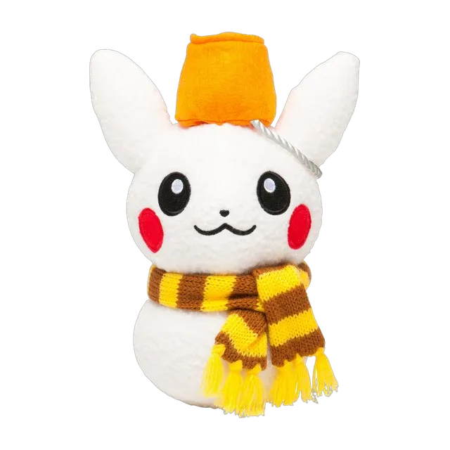 Pokémon Center 2014 Christmas Pikachu Snowman Plush