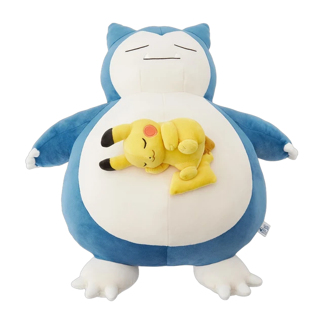 Pokémon Center 2024 Pikachu Mocchiri Pokémon Sleep Pikachu on Snorlax Large Plush