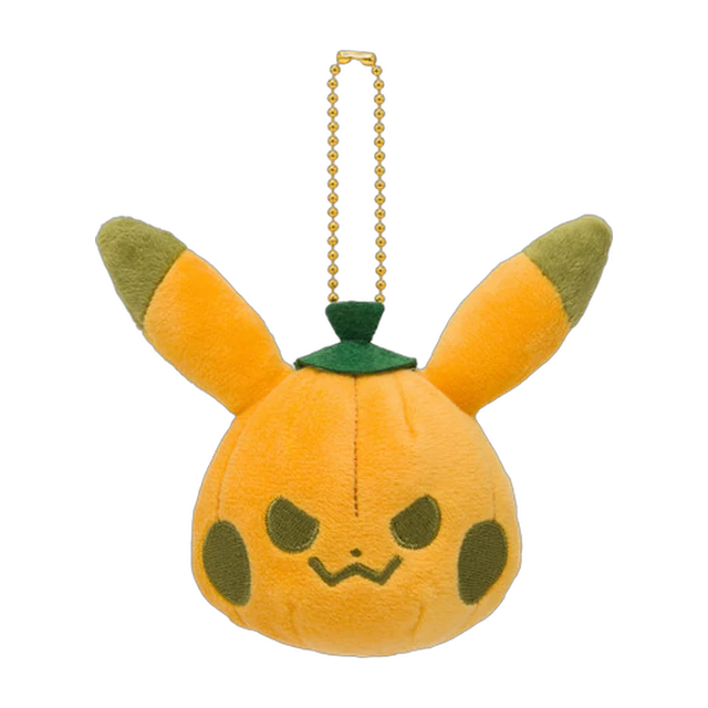 Pokémon Center 2020 Halloween Galar Garden Pikachu with Pumpkin Mascot Keychain