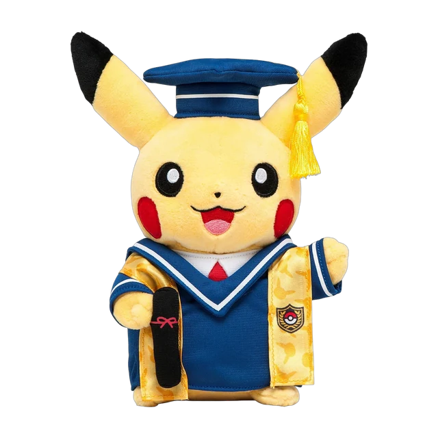 Pokémon Center 2015 Monthly Pikachu March Graduation Pikachu Plush