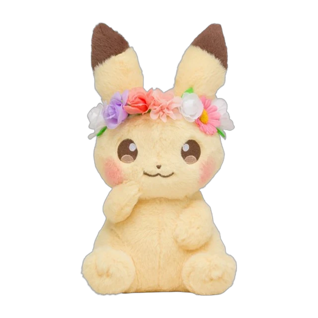 Pokémon Center 2018 Easter Pikachu With Flower Crown Plush