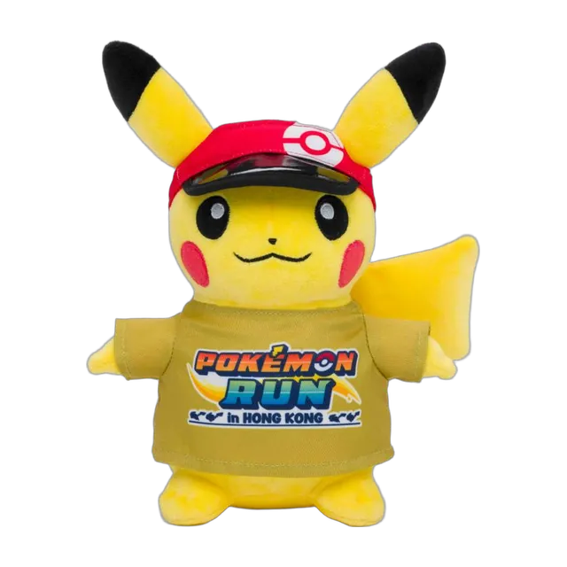 Pokémon 2026 Hong Kong Pokémon RUN 30 Pikachu Yellow T-Shirt Plush