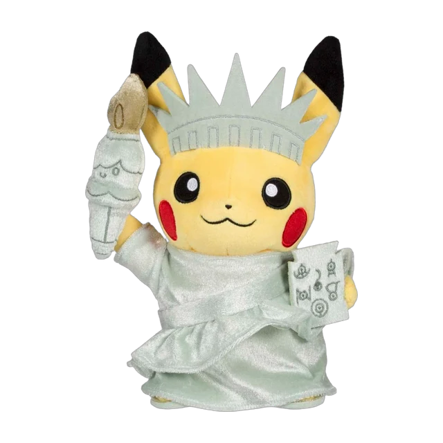 Pokémon Center 2016 World Pikachu #1 Statue of Liberty Pikachu Plush