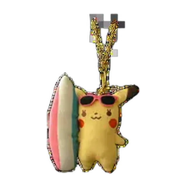 ITS'DEMO 2016 Pokémon Love ITS' DEMO Surf Pikachu Mascot Keychain