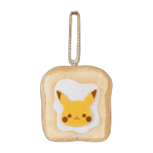 Banpresto 2018 Pikachu Bakery Shokupan Pikachu Mascot Keychain