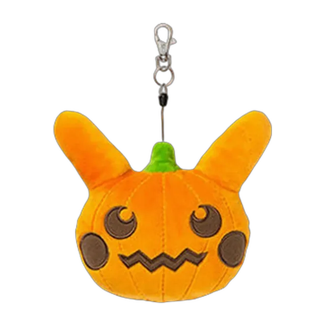 Pokémon Center 2016 Halloween Circus Pumpkin Pikachu Pass Case Mascot Keychain