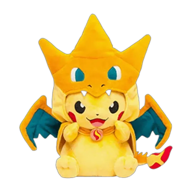 Pokémon Center 2014 Mega Tokyo Grand Opening #1 Mega Charizard Y Poncho Pikachu Plush (Limited Version)
