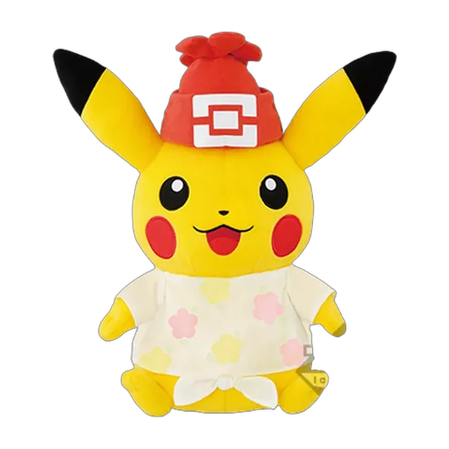 Banpresto 2016 20th Anniversary Collection Kuji 1996-2016 Pikachu Large Plush (Girl Protagonist Version)