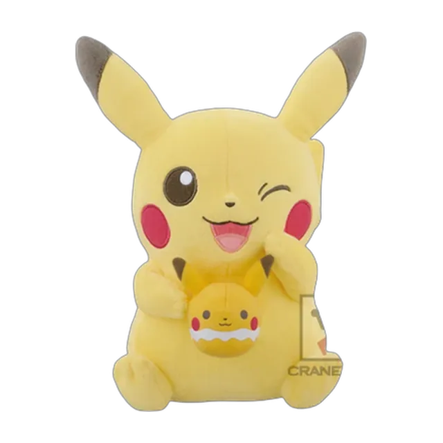 Banpresto 2017 Tea Party Pikachu Large Plush (Looks Delicious, Excited)