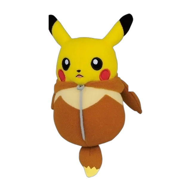 Banpresto 2017 Nebukuro Collection Pikachu in Eevee Sleeping Bag Plush