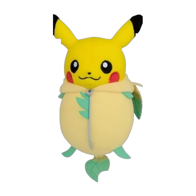 Banpresto 2017 Nebukuro Collection Pikachu in Leafeon Sleeping Bag Plush