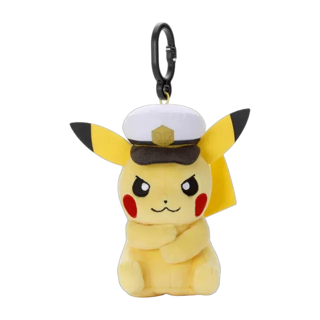 Takara Tomy 2024 Pokémon Horizons anime Talking Captain Pikachu Mascot Keychain