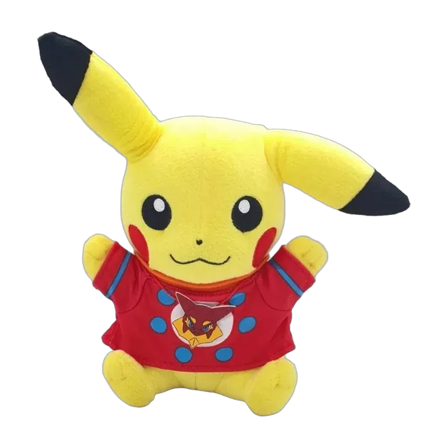 Takara Tomy 2016 Volcanion and the Mechanical Marvel Pikachu in Volcanion T-Shirt Plush