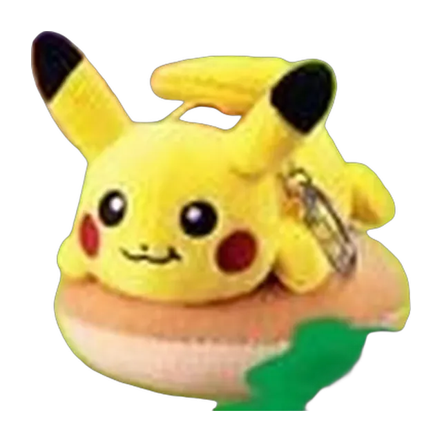 Pokémon Korea 2024 Korea Krispy Kreme Pikachu on Doughnut Mascot Keychain